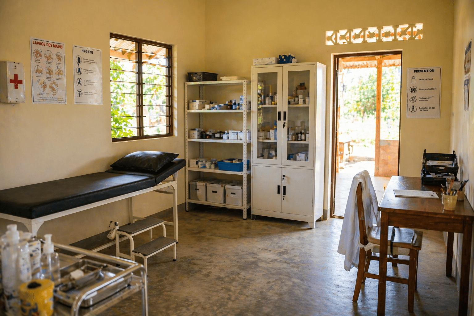 Création d'une infirmerie dans l'orphelinat Sanganigwa